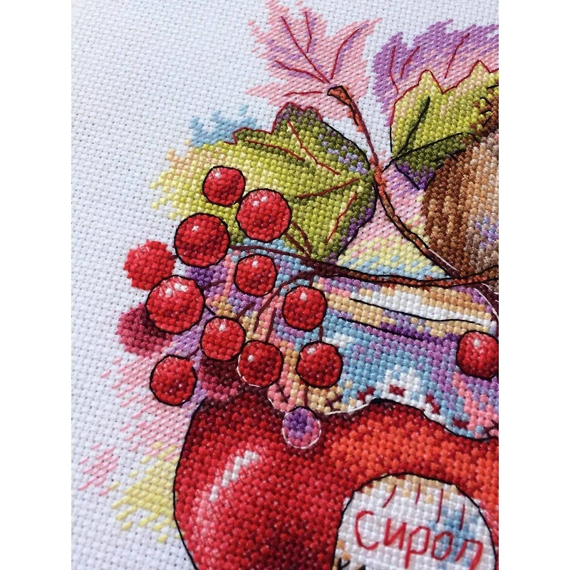 MP Studia Winged Arrowwood Cross Stitch Kit