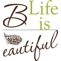 WallPops Life Is Beautiful Wall Quote