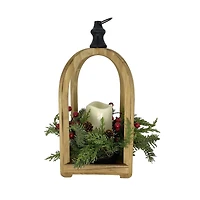 Pine & Foliage LED Pillar Lighted Lantern by Ashland