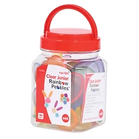 Edx Education® Clear Junior Rainbow Pebbles