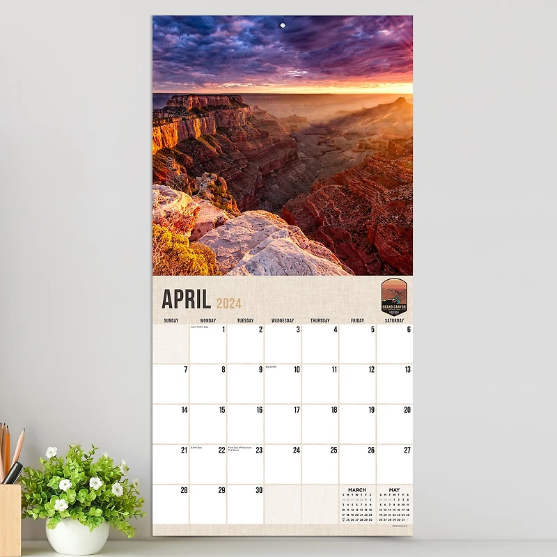 TF Publishing 2024 National Parks Wall Calendar