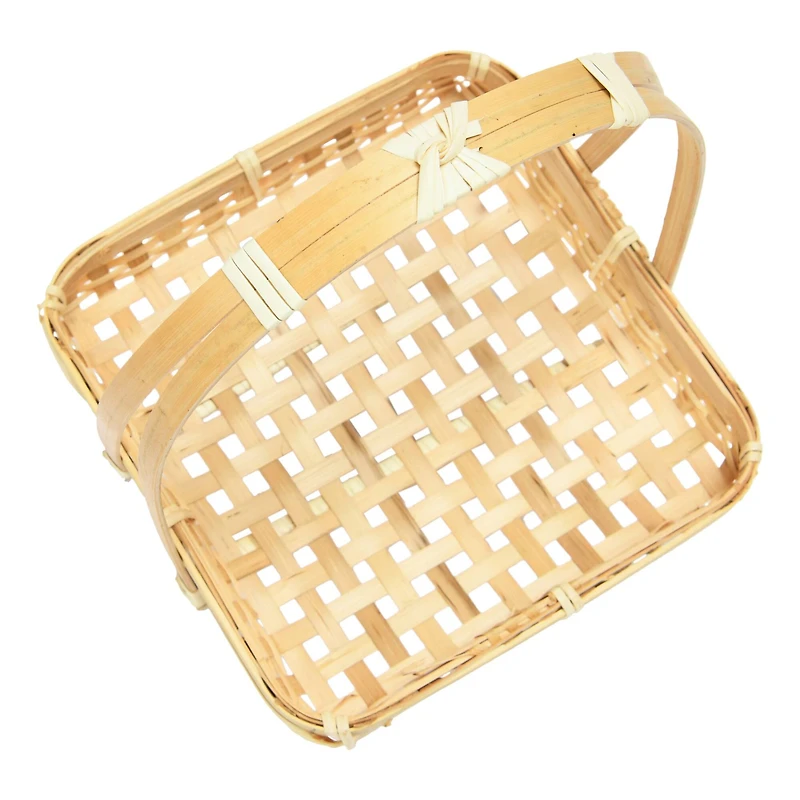 Hello Honey® Hand-Woven Bamboo Stand with Removable Tray