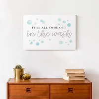 In The Wash 18" x 12" Canvas Wall Art