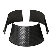 Glitzhome® Black 26" Woven Metal Tree Collar