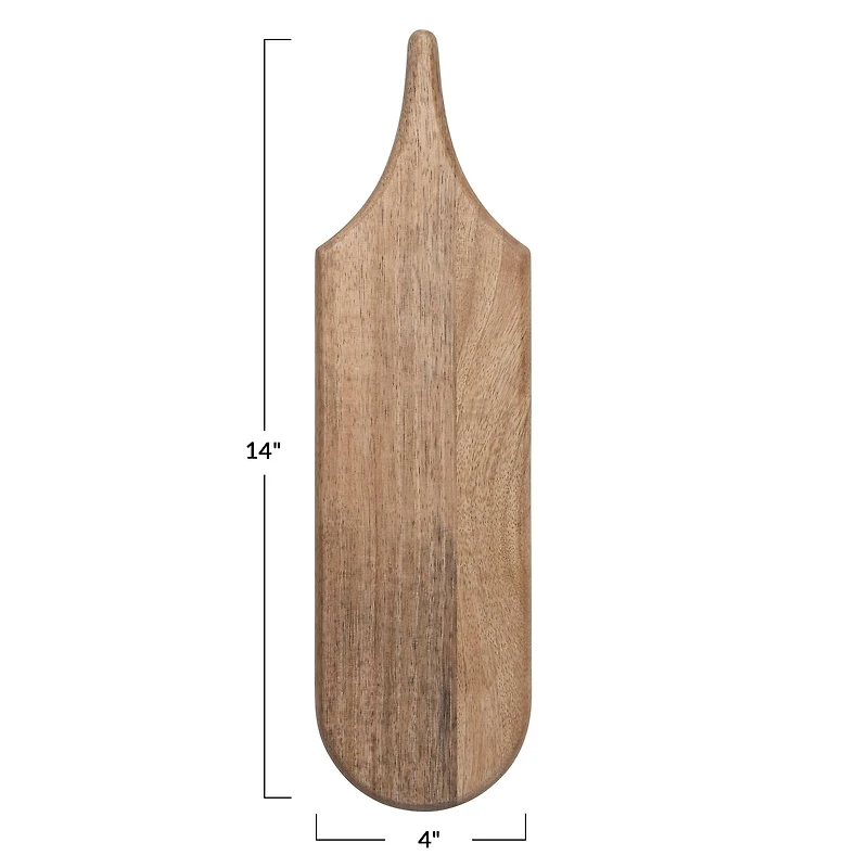 Hello Honey® 14" Natural Wood Charcuterie or Cutting Board with Handle