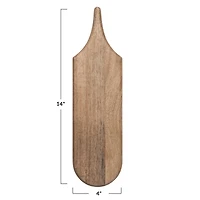 Hello Honey® 14" Natural Wood Charcuterie or Cutting Board with Handle