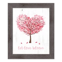 Blooming Love Tree 16" x 20" Western Gray Framed Print