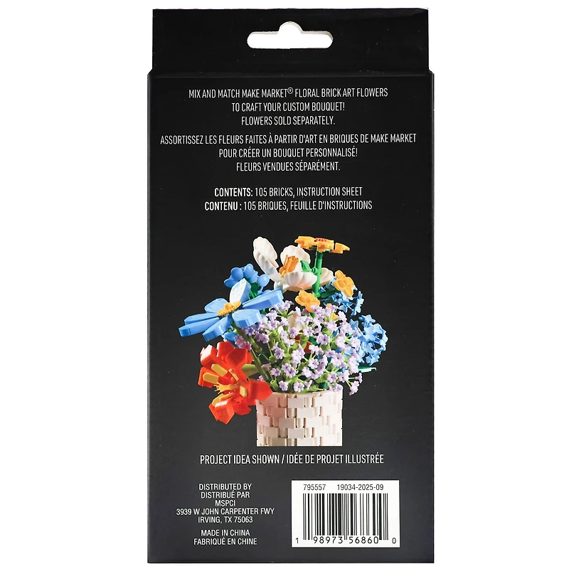 Blue Hydrangea Floral Brick Art Kit by Make Market®