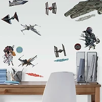 RoomMates Star Wars Episode IX Galactic Ships Peel & Stick Wall Decals