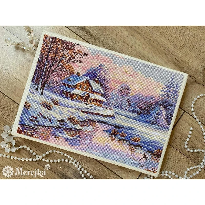 Merejka The First Snow Counted Cross Stitch Kit