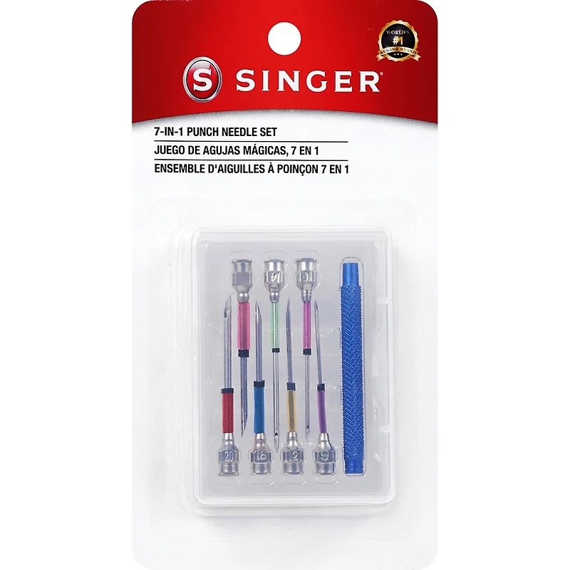 SINGER® 7-in-1 Interchangeable Fine Punch Needle Set