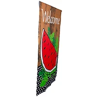 Welcome Watermelon Slice Spring Outdoor House Flag