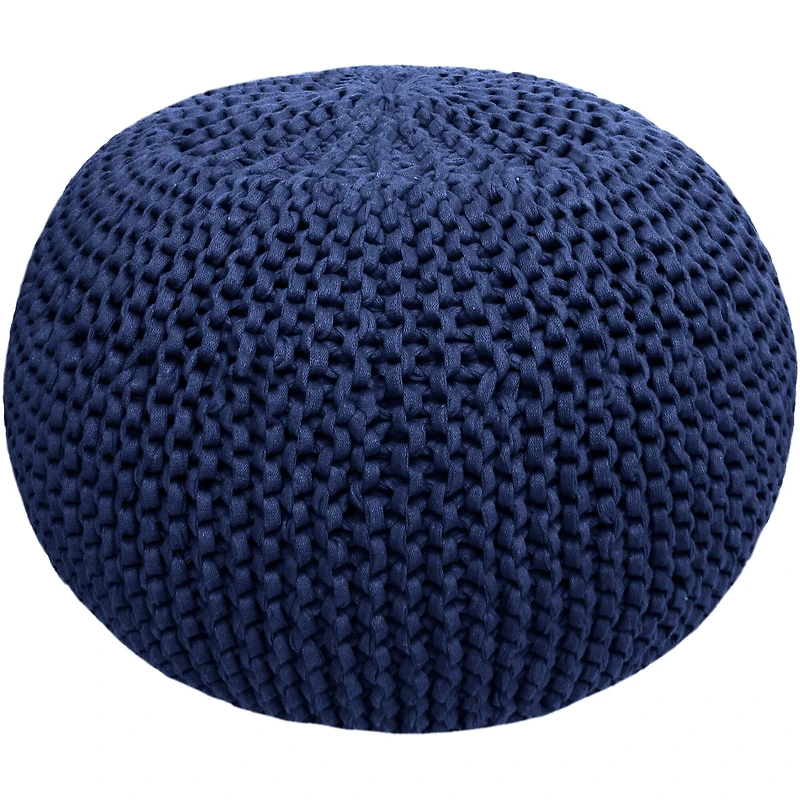Hoooked Sailor Blue Knit & Crochet Pouf Kit