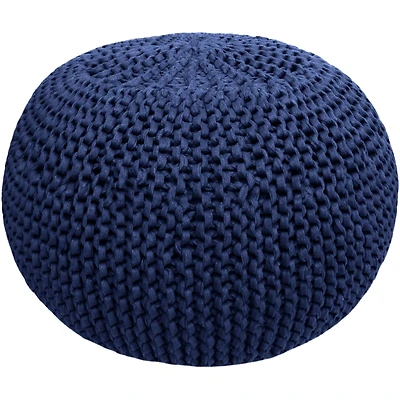 Hoooked Sailor Blue Knit & Crochet Pouf Kit
