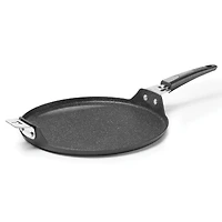 THE ROCK by Starfrit 12.5" Pizza Pan & Flat Griddle With T-Lock Detachable Handle