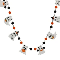 6ft. White Ghost & Pom Pom Garland by Ashland®