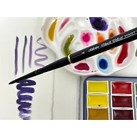 Silver Brush Limited Black Velvet® Large Travel Round Brushes Set