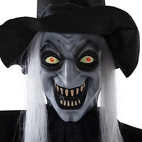 6ft. Lit Animated Vampire in Robe & Top Hat Halloween Decoration
