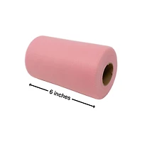 SINGER® Light Pink Tulle Fabric Roll, 6" x 100yd.