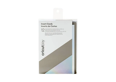 Cricut Joy™ Insert Cards Large, Gray & Silver Holographic