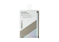 Cricut Joy™ Insert Cards Large, Gray & Silver Holographic