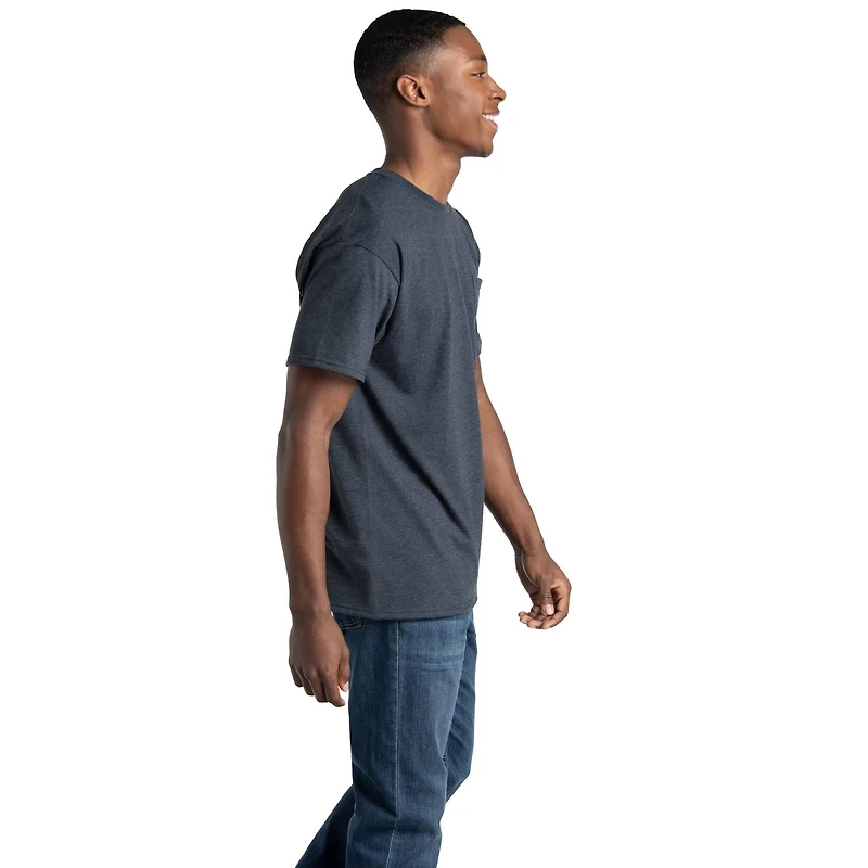 Fruit of the Loom EverSoft Mens Short Sleeve Pocket T-Shirt 2 Pack