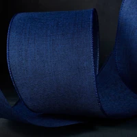 4" x 18ft. Faux Linen Wired Ribbon by Celebrate It™ Décor