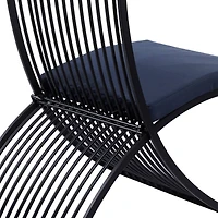 Black Metal Eclectic Outdoor Seating Set