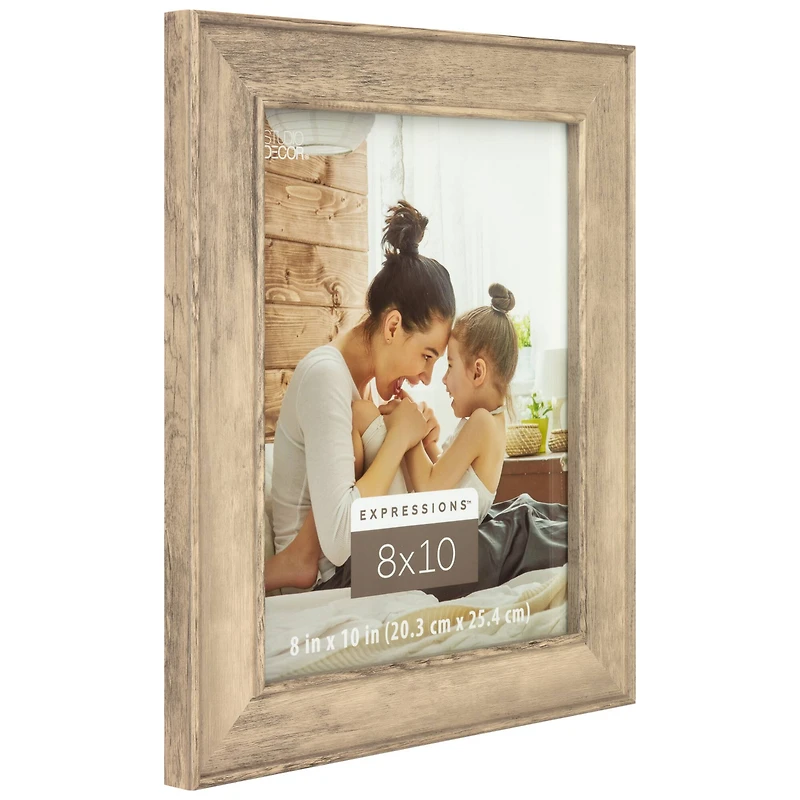 Expressions™ Light Gray Wood Grain Frame by Studio Décor