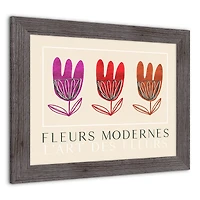 Fleurs Modernes Wall Print in Frame