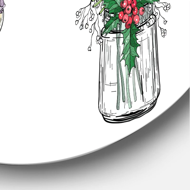 Designart - Bouquets Of Wildflowers In Transparent Vases II