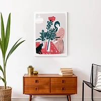 Lady with Plants Canvas Wall Art