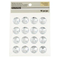 12 Packs: 16 ct. (192 total) Clear Rhinestone Stickers by Recollections™