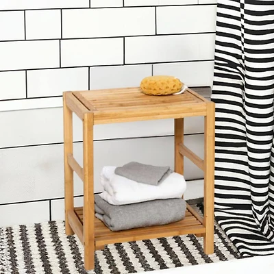 Honey Can Do Bamboo Spa Bench