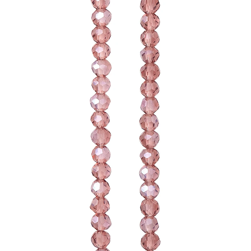 12 Pack: Amethyst Faceted Glass Round Beads, 3mm by Bead Landing™