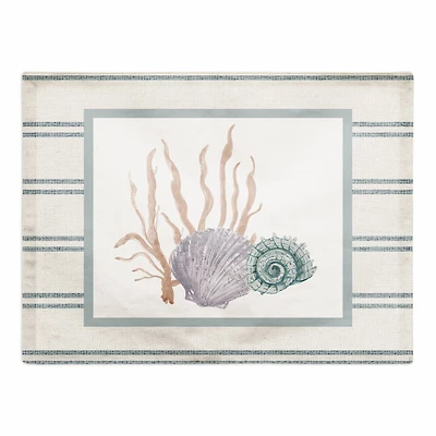 Scallop and Snail Shell 14" x 18" Cotton Twill Placemat