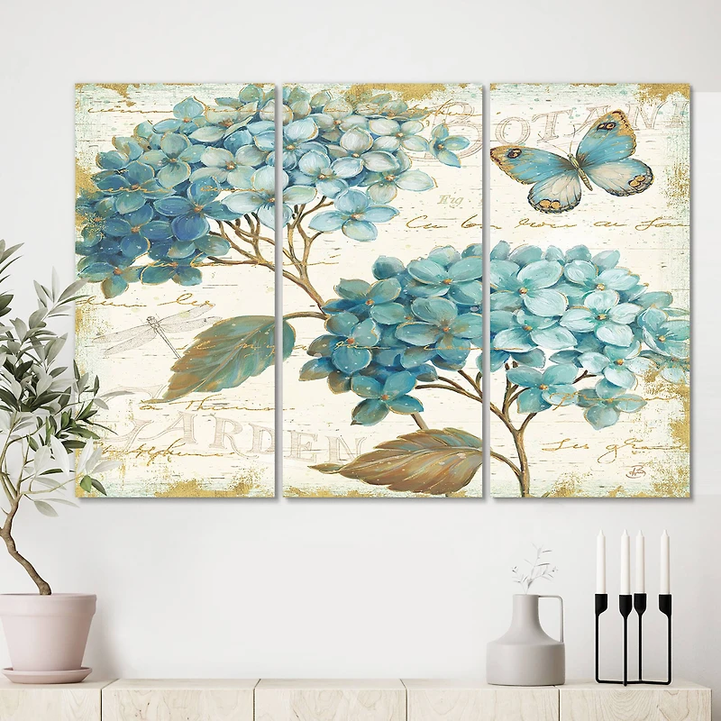 Designart - butterfly Blue Garden I