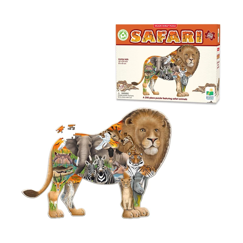 Wildlife World Puzzle - Safari: 200 Pcs