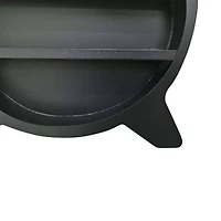 9" Black Cauldron Wall Shelf by Ashland®