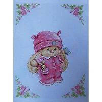 Alisa Rabbit Mi Baby Girl Cross Stitch Kit