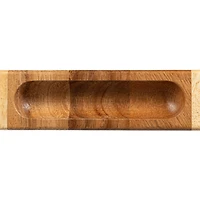 Hello Honey® 14" Natural Suar Wood End Grain Rectangle Cheese & Cutting Board