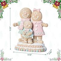 Glitzhome® 10.25" Resin Christmas Gingerbread Man Family Table Decor