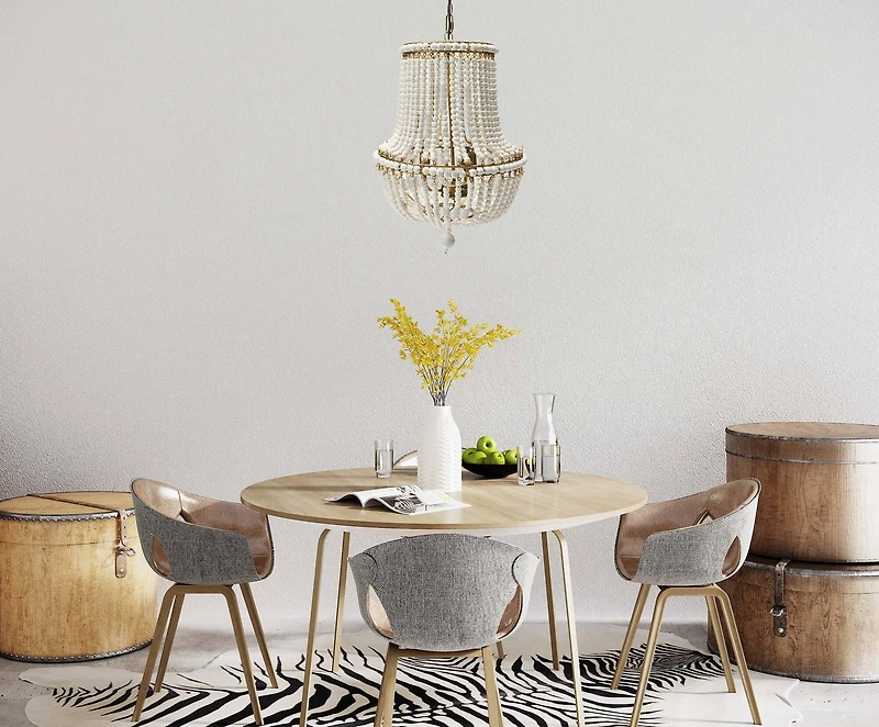 Hello Honey® 21" Draped Wood Bead Chandelier