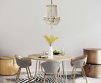 Hello Honey® 21" Draped Wood Bead Chandelier