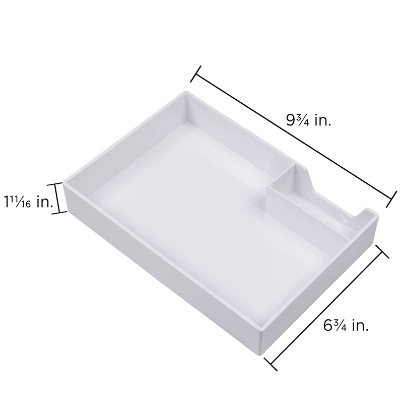 JAM Paper White Stackable Office Supply Tray