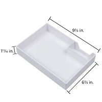 JAM Paper White Stackable Office Supply Tray