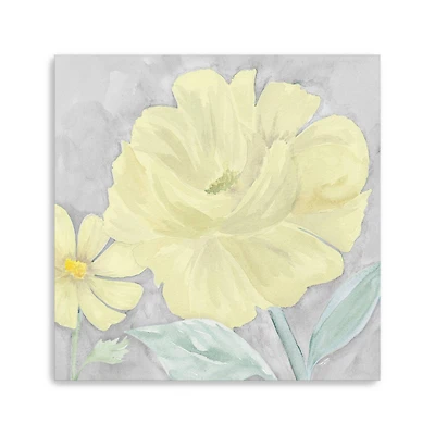 Peaceful Repose Gray Yellow IV Canvas Giclee