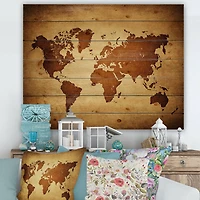 Designart - Ancient Map of The World VI