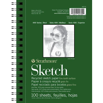 Strathmore Recycled Paper Pad, 400 Series, 100 Sheets