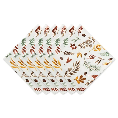 DII® Thanksgiving Thankful Autumn Fall Leaves Dinner Napkins, 6ct.